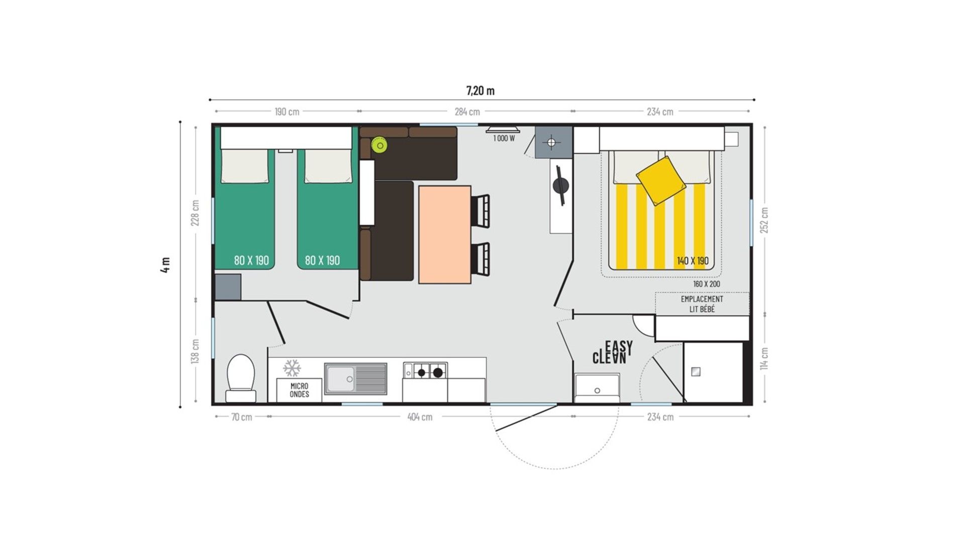 Mobile Home Super Mercure 2 Bedrooms Irm For Professionals